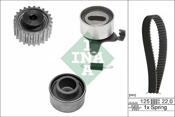 INA 530 0423 10 - Zobsiksnas komplekts autospares.lv