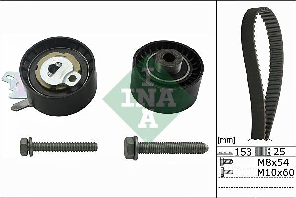 INA 530 0471 10 - Комплект зубчатого ремня ГРМ www.autospares.lv