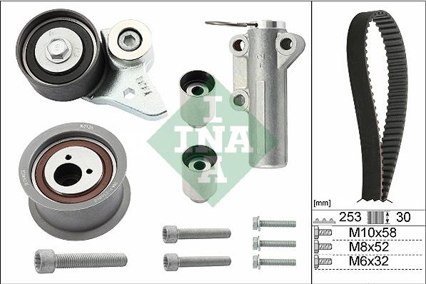 INA 530 0478 10 - Timing Belt Set www.autospares.lv