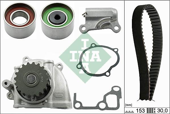 INA 530 0477 30 - Ūdenssūknis + Zobsiksnas komplekts www.autospares.lv