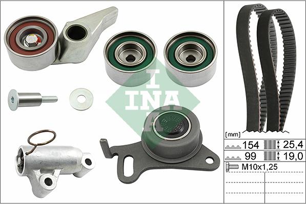 INA 530 0594 10 - Zobsiksnas komplekts autospares.lv