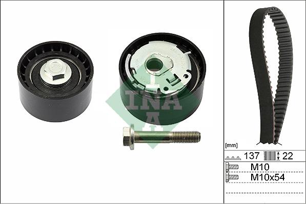 INA 530 0536 10 - Комплект зубчатого ремня ГРМ www.autospares.lv