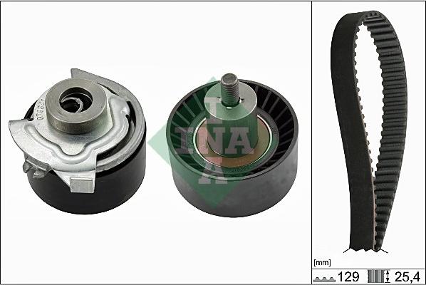 INA 530 0662 10 - Комплект зубчатого ремня ГРМ www.autospares.lv