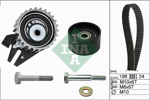 INA 530 0626 10 - Комплект зубчатого ремня ГРМ www.autospares.lv