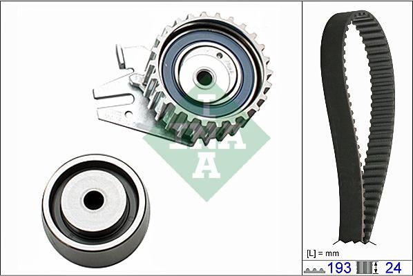 INA 530 0621 10 - Zobsiksnas komplekts autospares.lv