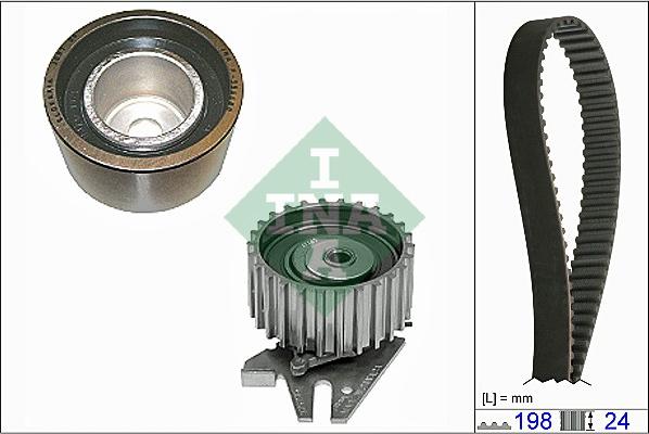 INA 530 0627 10 - Комплект зубчатого ремня ГРМ www.autospares.lv