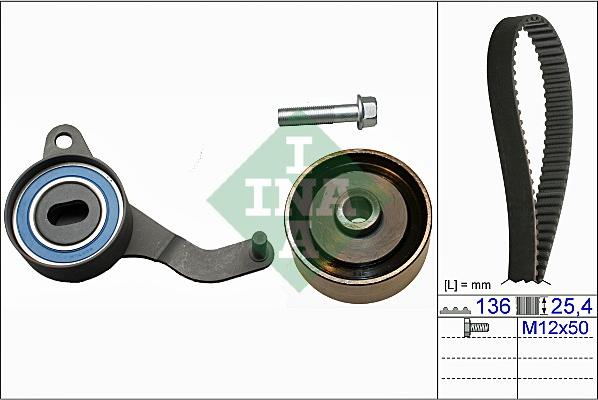 INA 530 0047 10 - Zobsiksnas komplekts autospares.lv