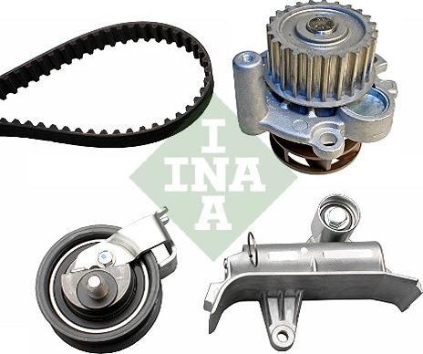 INA 530 0345 30 - Водяной насос + комплект зубчатого ремня ГРМ www.autospares.lv