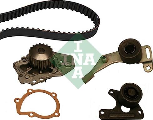 INA 530 0011 30 - Водяной насос + комплект зубчатого ремня ГРМ www.autospares.lv