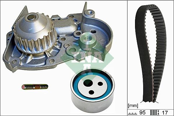 INA 530 0018 31 - Ūdenssūknis + Zobsiksnas komplekts autospares.lv