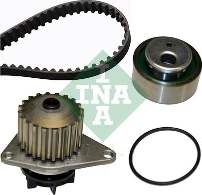 INA 530 0012 30 - Водяной насос + комплект зубчатого ремня ГРМ www.autospares.lv