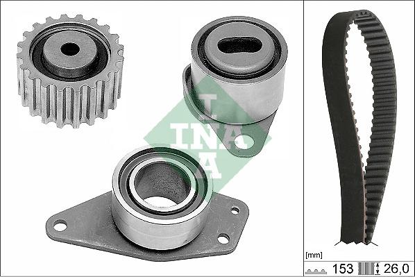 INA 530 0038 10 - Комплект зубчатого ремня ГРМ www.autospares.lv