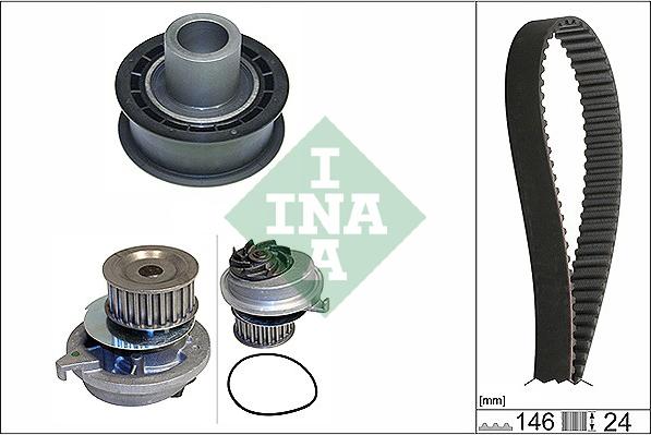 INA 530 0020 30 - Ūdenssūknis + Zobsiksnas komplekts autospares.lv