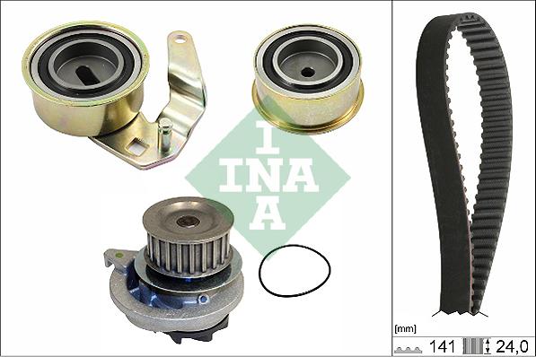 INA 530 0075 30 - Ūdenssūknis + Zobsiksnas komplekts www.autospares.lv