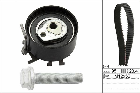 INA 530 0195 10 - Zobsiksnas komplekts www.autospares.lv