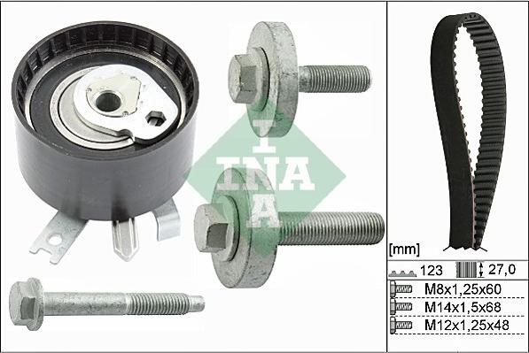 INA 530 0197 10 - Zobsiksnas komplekts autospares.lv