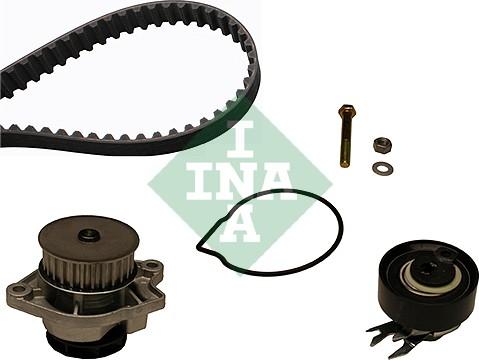 INA 530 0166 31 - Водяной насос + комплект зубчатого ремня ГРМ www.autospares.lv