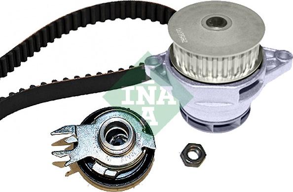 INA 530 0167 30 - Водяной насос + комплект зубчатого ремня ГРМ www.autospares.lv