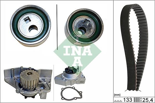 INA 530 0106 30 - Ūdenssūknis + Zobsiksnas komplekts autospares.lv