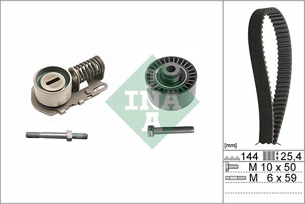 INA 530 0115 10 - Zobsiksnas komplekts www.autospares.lv