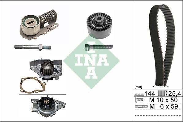 INA 530 0115 30 - Ūdenssūknis + Zobsiksnas komplekts autospares.lv