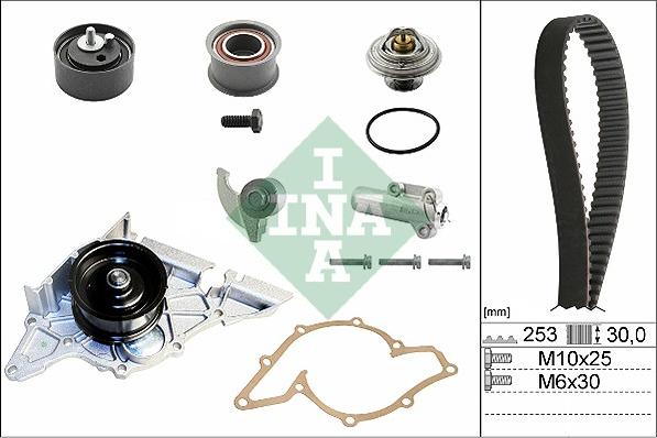 INA 530 0179 30 - Ūdenssūknis + Zobsiksnas komplekts www.autospares.lv