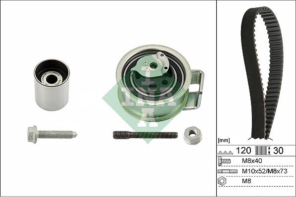 INA 530 0176 10 - Zobsiksnas komplekts autospares.lv