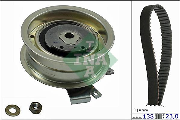 INA 530 0171 10 - Комплект зубчатого ремня ГРМ www.autospares.lv