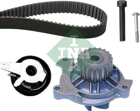 INA 530 0173 30 - Водяной насос + комплект зубчатого ремня ГРМ www.autospares.lv