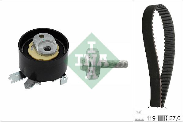 INA 530 0843 10 - Комплект зубчатого ремня ГРМ www.autospares.lv