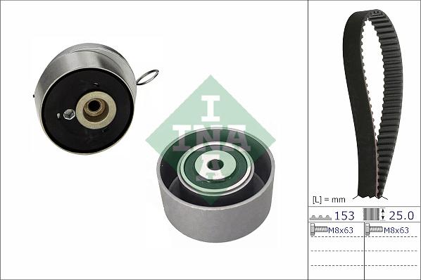 INA 530 0847 10 - Zobsiksnas komplekts www.autospares.lv