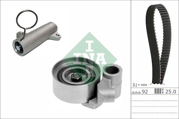 INA 530 0838 10 - Zobsiksnas komplekts www.autospares.lv