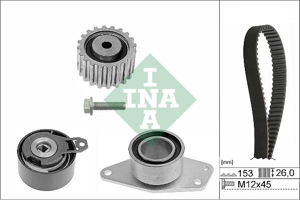 INA 530 0357 10 - Zobsiksnas komplekts www.autospares.lv