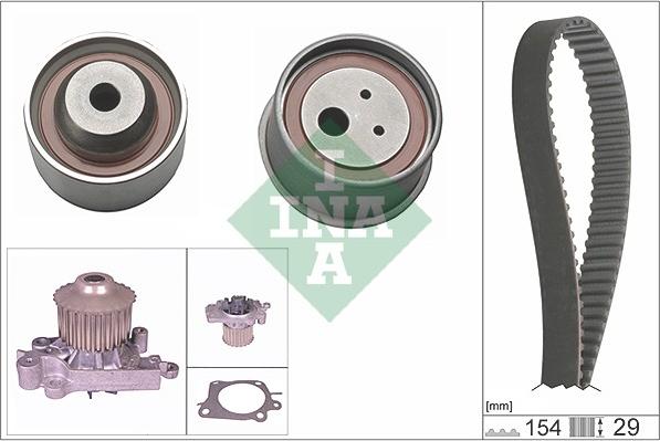 INA 530 0307 30 - Ūdenssūknis + Zobsiksnas komplekts www.autospares.lv