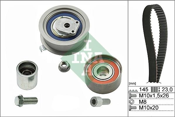 INA 530 0374 10 - Zobsiksnas komplekts autospares.lv