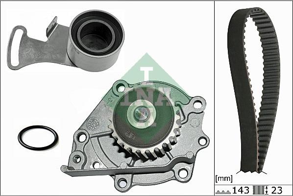 INA 530 0242 30 - Ūdenssūknis + Zobsiksnas komplekts www.autospares.lv