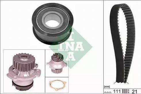 INA 530 0287 30 - Ūdenssūknis + Zobsiksnas komplekts www.autospares.lv