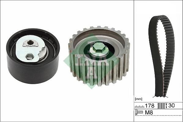 INA 530 0232 10 - Zobsiksnas komplekts www.autospares.lv