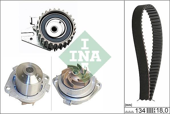 INA 530 0221 30 - Ūdenssūknis + Zobsiksnas komplekts www.autospares.lv