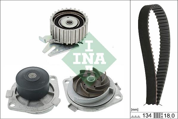 INA 530 0221 31 - Ūdenssūknis + Zobsiksnas komplekts www.autospares.lv