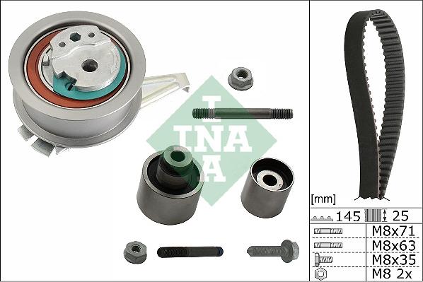 INA 530 0759 10 - Комплект зубчатого ремня ГРМ www.autospares.lv