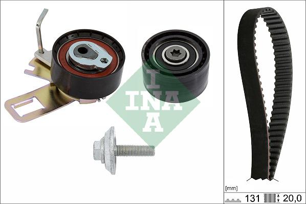 INA 530 0760 10 - Комплект зубчатого ремня ГРМ www.autospares.lv