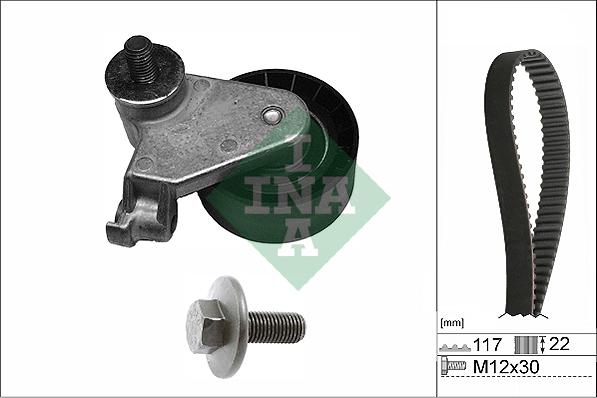 INA 530 0735 10 - Zobsiksnas komplekts autospares.lv