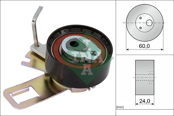 INA 531 0920 10 - Натяжной ролик, зубчатый ремень ГРМ www.autospares.lv