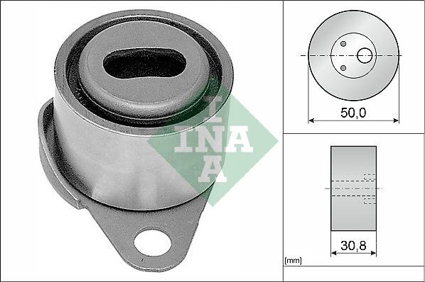 INA 531 0061 10 - Spriegotājrullītis, Gāzu sadales mehānisma piedziņas siksna autospares.lv