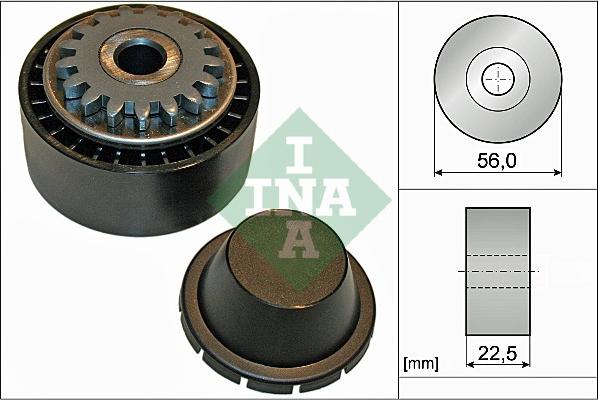 INA 531 0854 10 - Pulley, v-ribbed belt www.autospares.lv