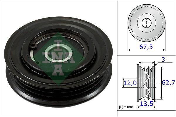 INA 531 0861 10 - Parazīt / Vadrullītis, Ķīļrievu siksna www.autospares.lv