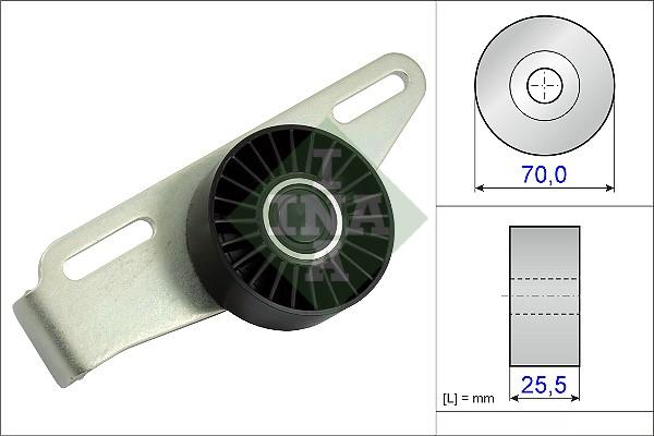 INA 531 0868 10 - Pulley, v-ribbed belt www.autospares.lv