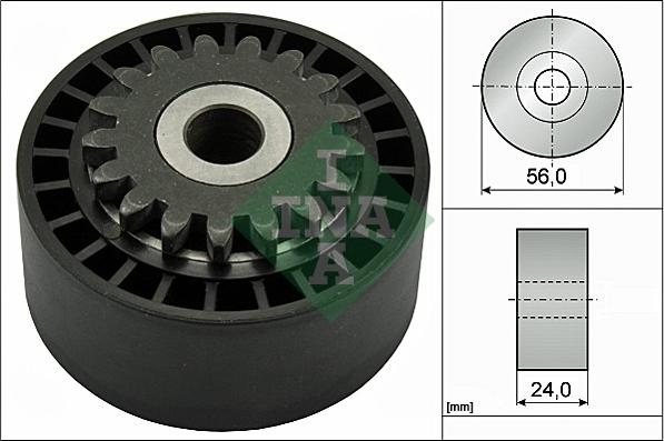 INA 531 0744 10 - Pulley, v-ribbed belt www.autospares.lv