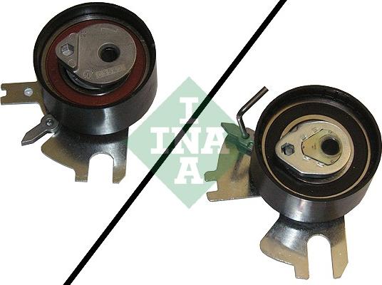 INA 531 0756 10 - Spriegotājrullītis, Gāzu sadales mehānisma piedziņas siksna www.autospares.lv